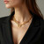 Size: 18'' - 14k Yellow Gold High Polish Elongated Paperclip Chain Circle Necklace P150-36030-18