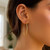 14k Yellow Gold Polished Long Marquise Motif Earrings P150-5546