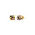 Love Knot Post Earrings in 14k Tri Color Gold P150-63884