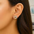 Love Knot Post Earrings in 14k Tri Color Gold P150-63884