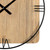 27" Novelty Brown And Black Wood Analog Wall Clock N270-380775