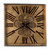 Golden Gears Roman Numeral Square Wall Clock N270-401324
