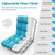 14-Position Adjustable Folding Lazy Gaming Sofa-Light Blue - Color: Light Blue D681-HW66636PB