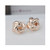Elegant Knot Design Rose Gold Ear Studs A392-rgea0089