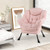 Sherpa Upholstered? Accent Chair? with Cozy Head Pillow-Beige B593-NP12025