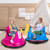 12V Kids Ride On Bumper Car with Remote Control Lights and Music-Blue B593-TQ10082US