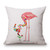Honana WX-D2 45x45cm Vintage Flamingos Cotton Linen Throw Pillow Case Christmas Waist Cushion Cover C122-1161356
