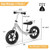 Aluminum Adjustable No Pedal Balance Bike for Kids-Black - Color: Black D681-BC10041DK