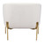 31" Ivory And Gold Fabric Arm Chair N270-395038