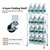Joybos?® 5 Tier White Heavy Duty Foldable Metal Organizer Shelves with Wheels T575-S0671389732