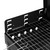 44*27*7cm Portable Square Charcoal Grill Black T575-S0671362390