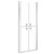 vidaXL Shower Door Clear ESG 37.8"x74.8" A949-148783