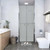 vidaXL Shower Door Frosted ESG 33.9"x74.8" A949-148795