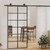 vidaXL Sliding Door ESG Glass and Aluminum 35.4"x80.7" Black A949-151018