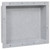 vidaXL Shower Niche Matt Gray 16.1"x20.1"x3.9" A949-151392