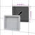 vidaXL Shower Niche Matt Gray 16.1"x20.1"x3.9" A949-151392