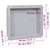 vidaXL Shower Niche Matt Gray 16.1"x20.1"x3.9" A949-151392