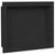 vidaXL Shower Niche Matt Black 16.1"x20.1"x3.9" A949-151394