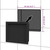 vidaXL Shower Niche Matt Black 16.1"x20.1"x3.9" A949-151394