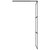 vidaXL Walk-in Shower Wall 31.5"x76.8" Frosted ESG Glass Black A949-151876