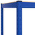 vidaXL 5-Layer Corner Shelf Blue Steel&Engineered Wood A949-152889
