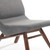 22" Grey And Walnut Solid Color Lounge Chair With Ottoman N270-482823