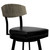 30" Black Iron Bar Height Bar Chair N270-477157