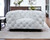 57" White And Black Top Grain Leather Tufted Chesterfield Chair N270-488425