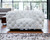57" White And Black Top Grain Leather Tufted Chesterfield Chair N270-488425