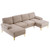 U-Shaped 4-Seat Indoor Modular Sofa Camel T575-S0671429471 U-Shaped 4-Seat Indoor Modular Sofa Camel T575-S0671429471