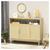 Sideboard Buffet Cabinet with Rattan Doors, Natural T575-S0671348175 Sideboard Buffet Cabinet with Rattan Doors, Natural T575-S0671348175