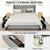 Full/Queen Size Upholstered Bed Frame with 4 Drawers-Silver-Full Size - Color: Silver - Size: Full  D681-HU10228SL-F