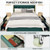 Full/Queen Size Upholstered Bed Frame with 4 Drawers-Green-Full Size - Color: Green - Size: Full Si D681-HU10228GN-F