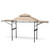 13.5 x 4 Feet Patio BBQ Grill Gazebo Canopy with Dual Side Awnings-Beige - Color: Beige D681-NP10385BN