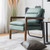 Single Sofa Chair with Extra-Thick Padded Backrest and Seat Cushion-Green - Color: Green D681-HV10168GN