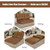 6-Position Foldable Floor Sofa Bed with Detachable Cloth Cover-Brown - Color: Brown D681-HW66174CF