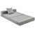 6 Inch Tri-fold Sofa Bed Folding Mattress with Pillow-Light Gray - Color: Light Gray D681-HU10427GR