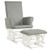 Baby Nursery Relax Rocker Rocking Chair Glider and Ottoman Cushion Set-Gray - Color: Gray D681-JV10395SL