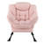 Sherpa Upholstered? Accent Chair? with Cozy Head Pillow-Pink - Color: Pink D681-NP12025PI