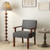 Linen Accent Chair Living Room Chair with Soft Padded Seat and Backrest-Gray - Color: Gray D681-JV12093GR Linen Accent Chair Living Room Chair with Soft Padded Seat and Backrest-Gray - Color: Gray D681-JV12093GR