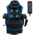 Ergonomic High Back Massage Gaming Chair with Pillow-Blue - Color: Blue D681-HW63196NY