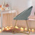 Modern Accent Velvet Dining Arm Chair with Golden Metal Legs and Soft Cushion-Gray - Color: Gray D681-HW66060GR