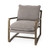 34" Gray And Brown Fabric Lounge Chair N270-392008