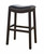 31" Black and Espresso Solid Wood Backless Bar Height Bar Chair N270-384139