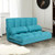 6-Position Foldable Floor Sofa Bed with Detachable Cloth Cover-Blue - Color: Blue D681-HW66174NY