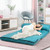 6-Position Foldable Floor Sofa Bed with Detachable Cloth Cover-Blue - Color: Blue D681-HW66174NY