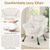 Modern Accent Chair with Folding Footrest and Head Pillow-Beige - Color: Beige D681-NP12026BE