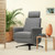 Swivel Massage Recliner Single Sofa with Adjustable Headrest-Gray - Color: Gray D681-HW64365GR