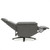 Swivel Massage Recliner Single Sofa with Adjustable Headrest-Gray - Color: Gray D681-HW64365GR