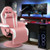Massage Video Gaming Recliner Chair with Adjustable Height-Pink - Color: Pink D681-CB10538PI
